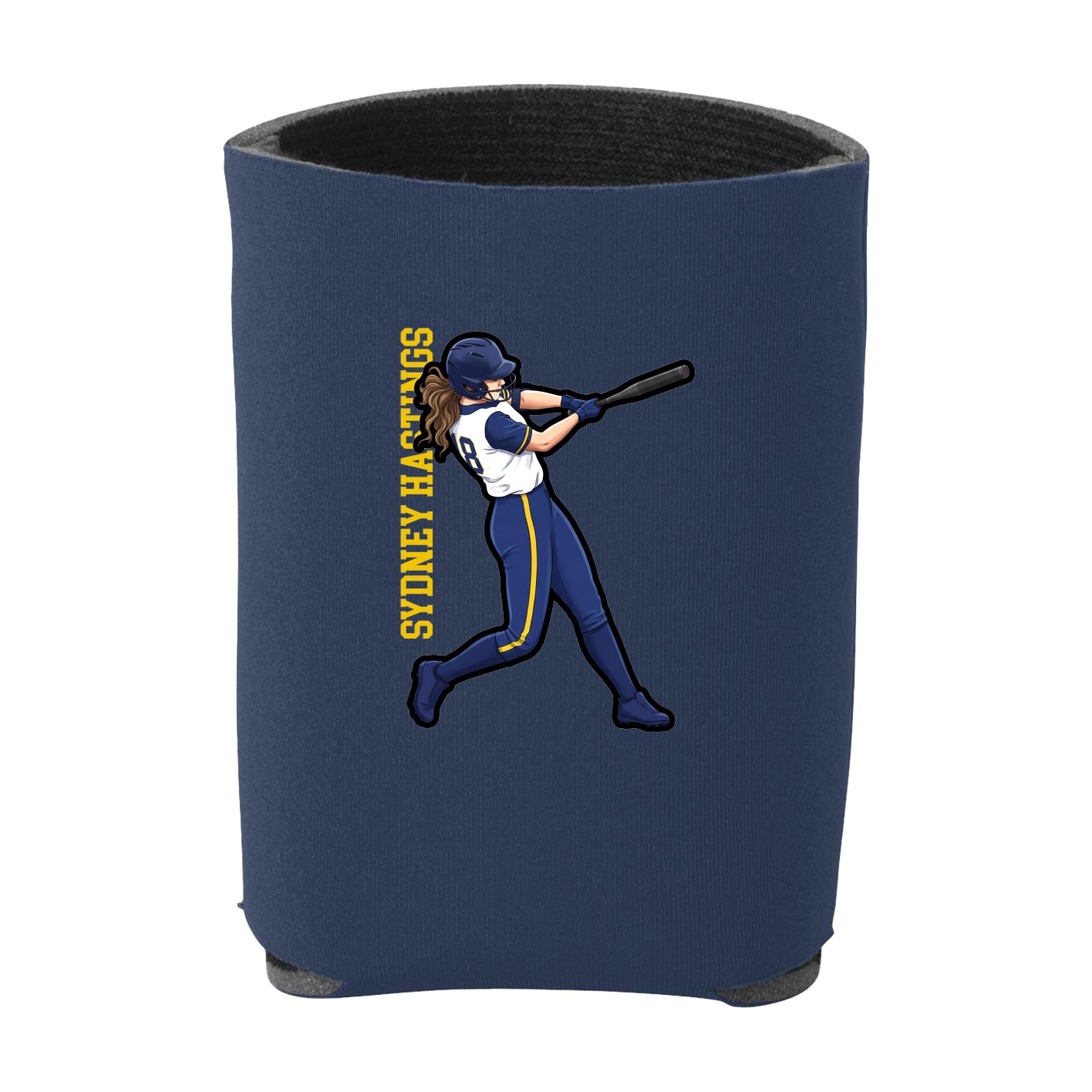 Can Holder — Name Vertical in Navy