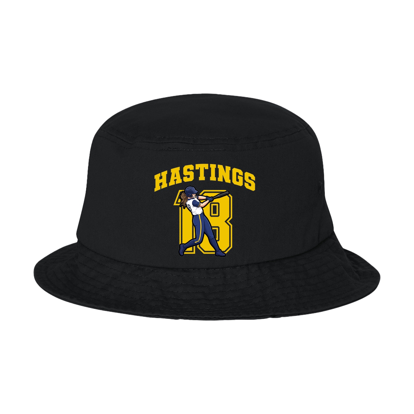 Bucket Cap — Number in Black