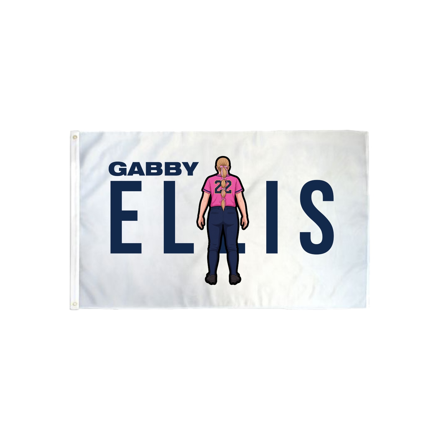 3x5 Flag — Player Name in Classic