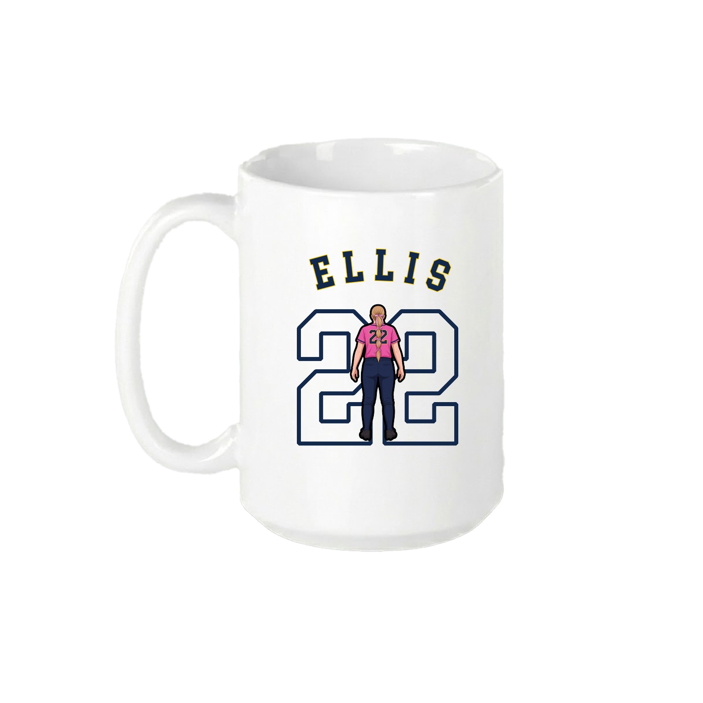 15oz Coffee Mug — Shirsey Arch in White