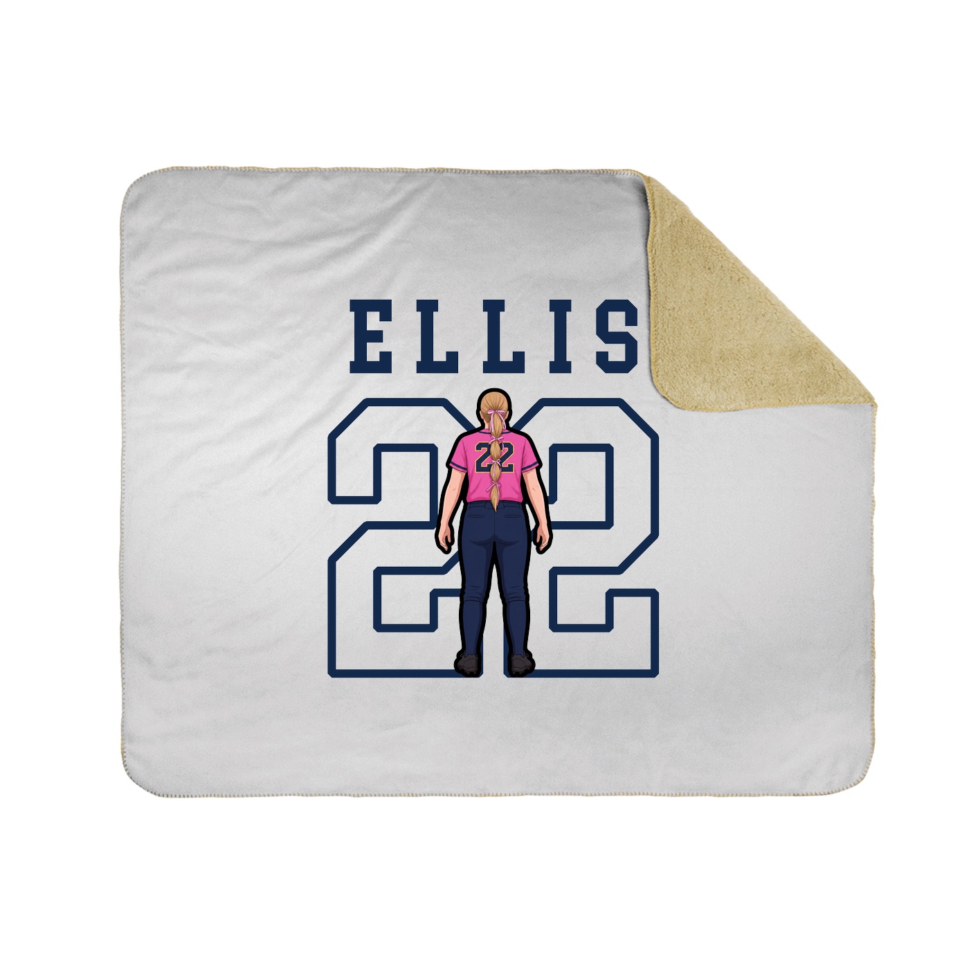 Throw Blanket — Shirsey in White
