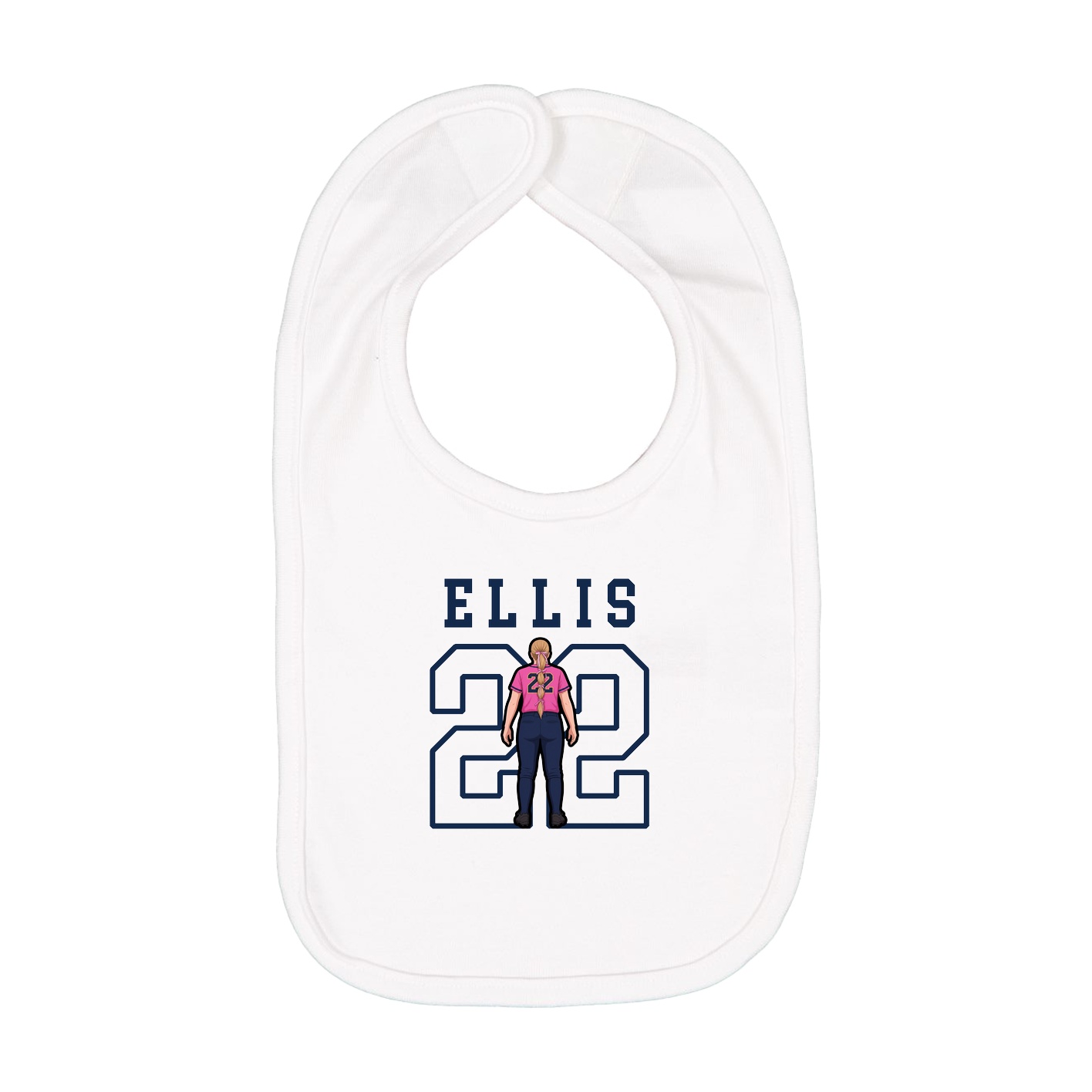 Infant Bib — Shirsey in White