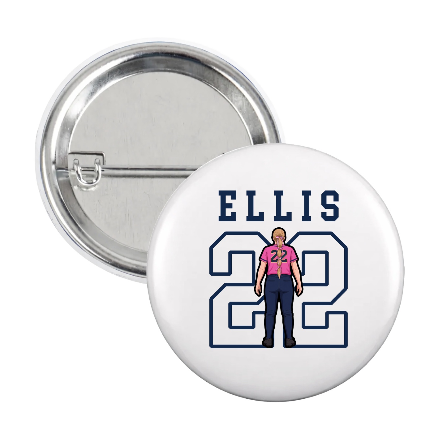 Game Day Button — Shirsey in White