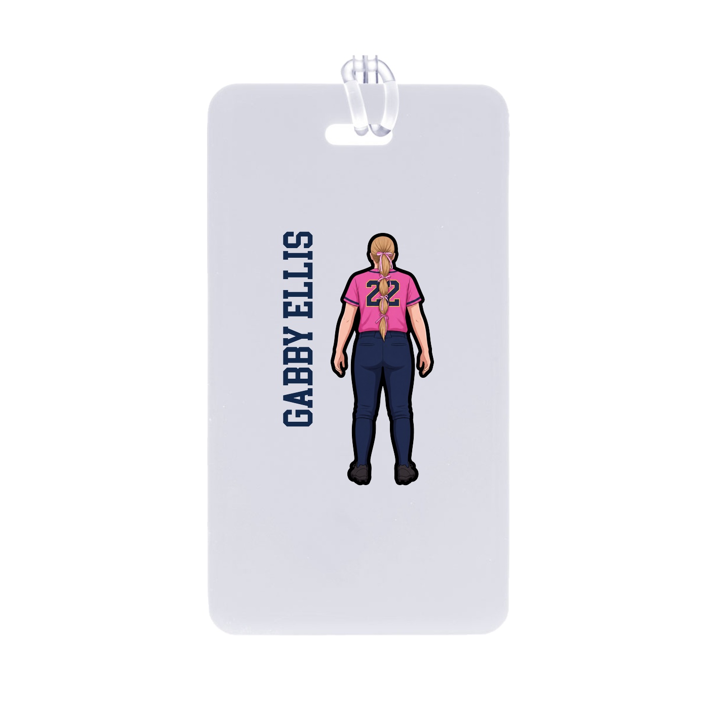 Bag Tag — Name Vertical in Classic