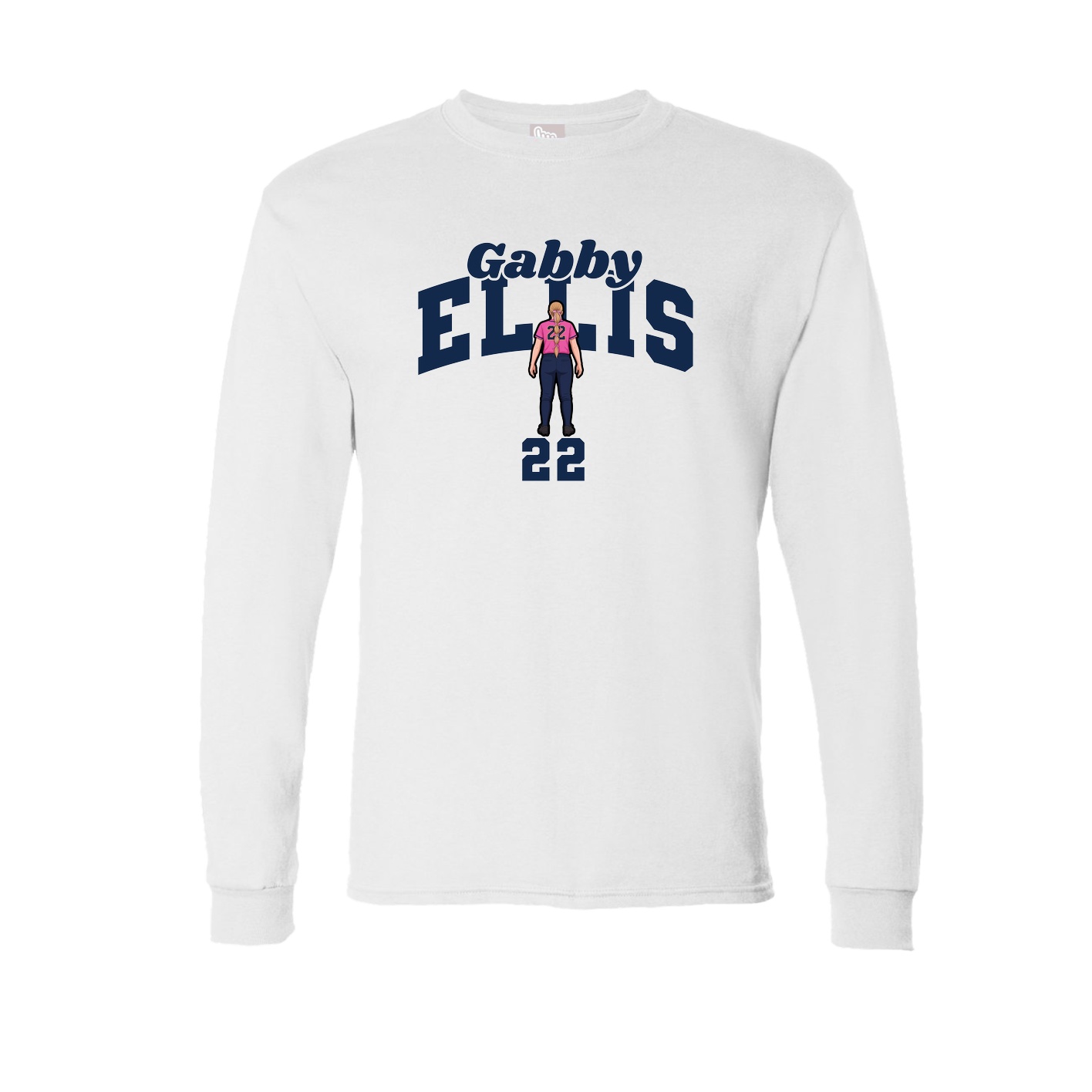 Long Sleeve Tee — Signature Arch in White