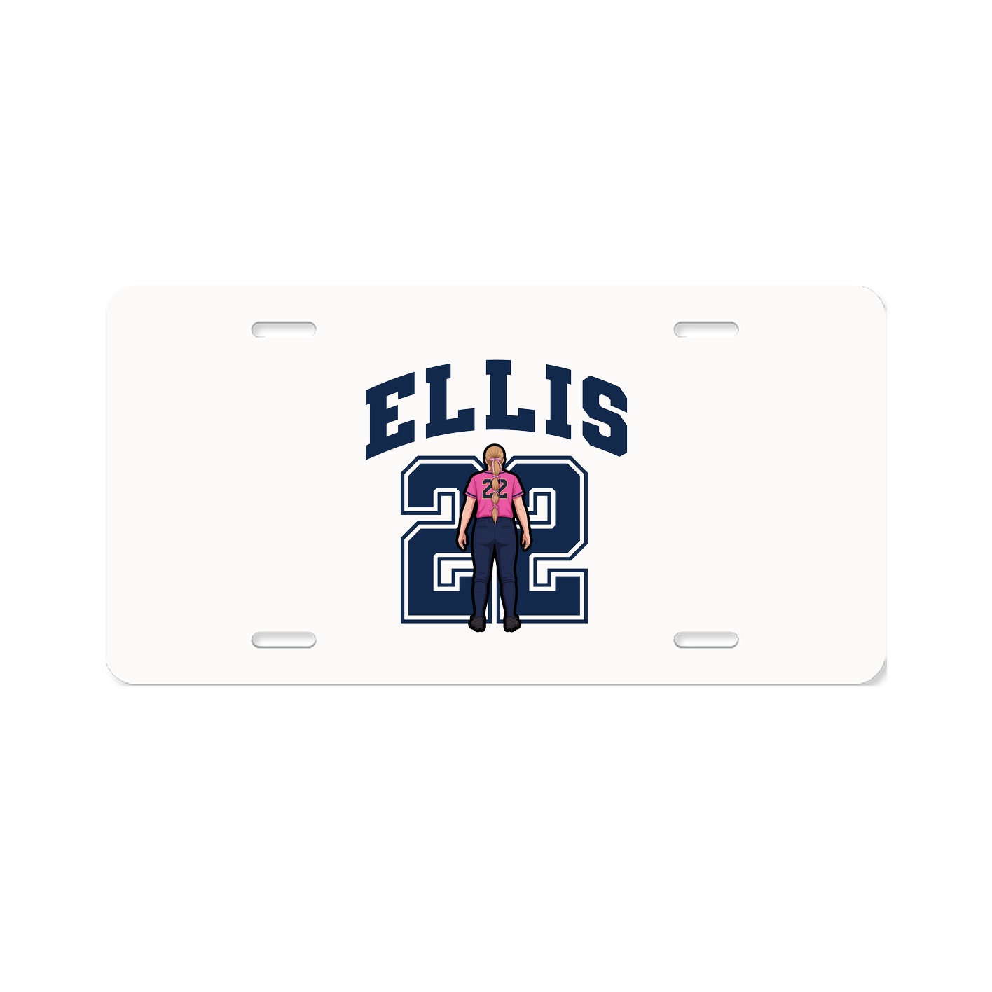 License Plate — Number in Classic