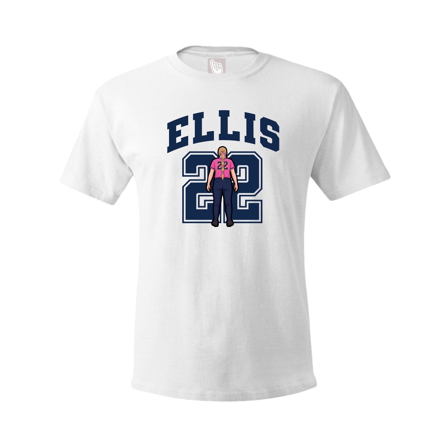 Tee — Number in White