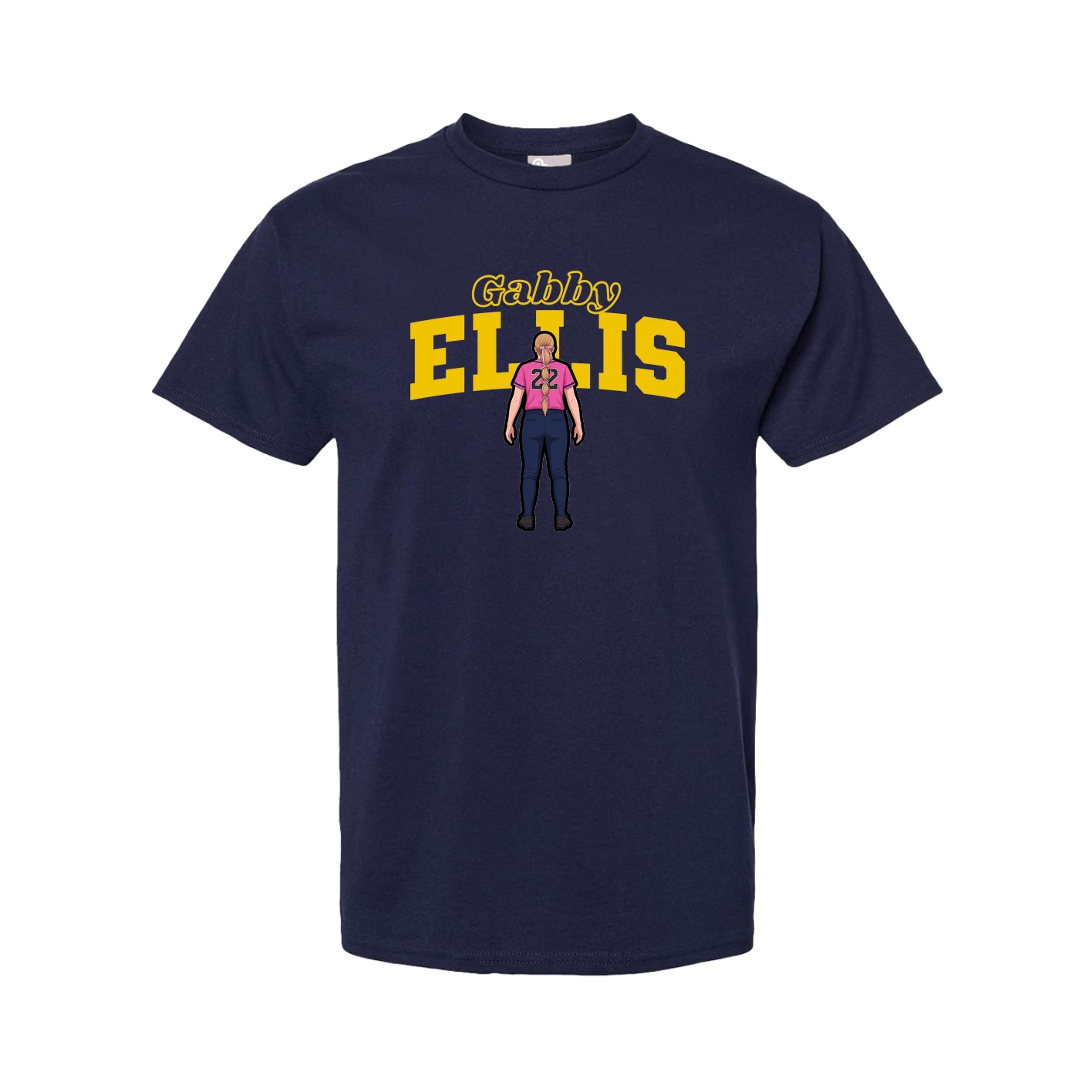 Tee — Name Arch in Navy