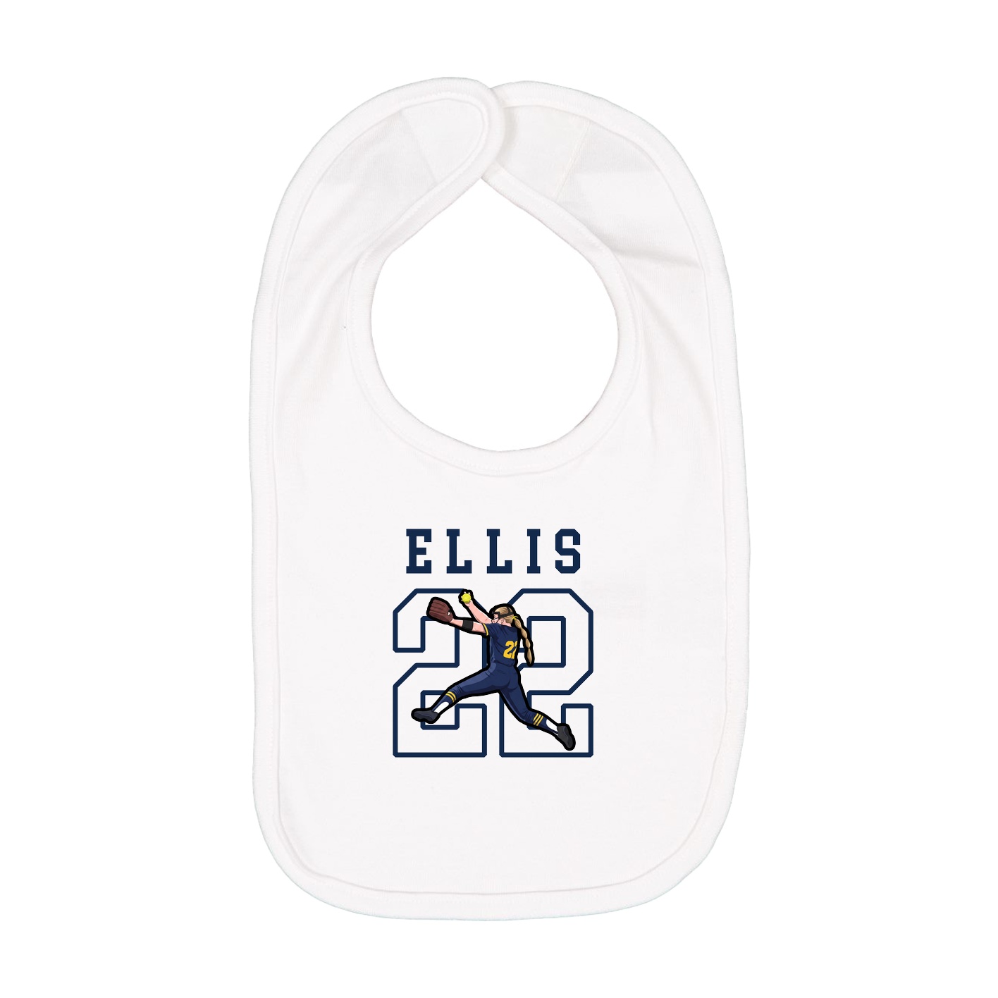 Infant Bib — Shirsey in White
