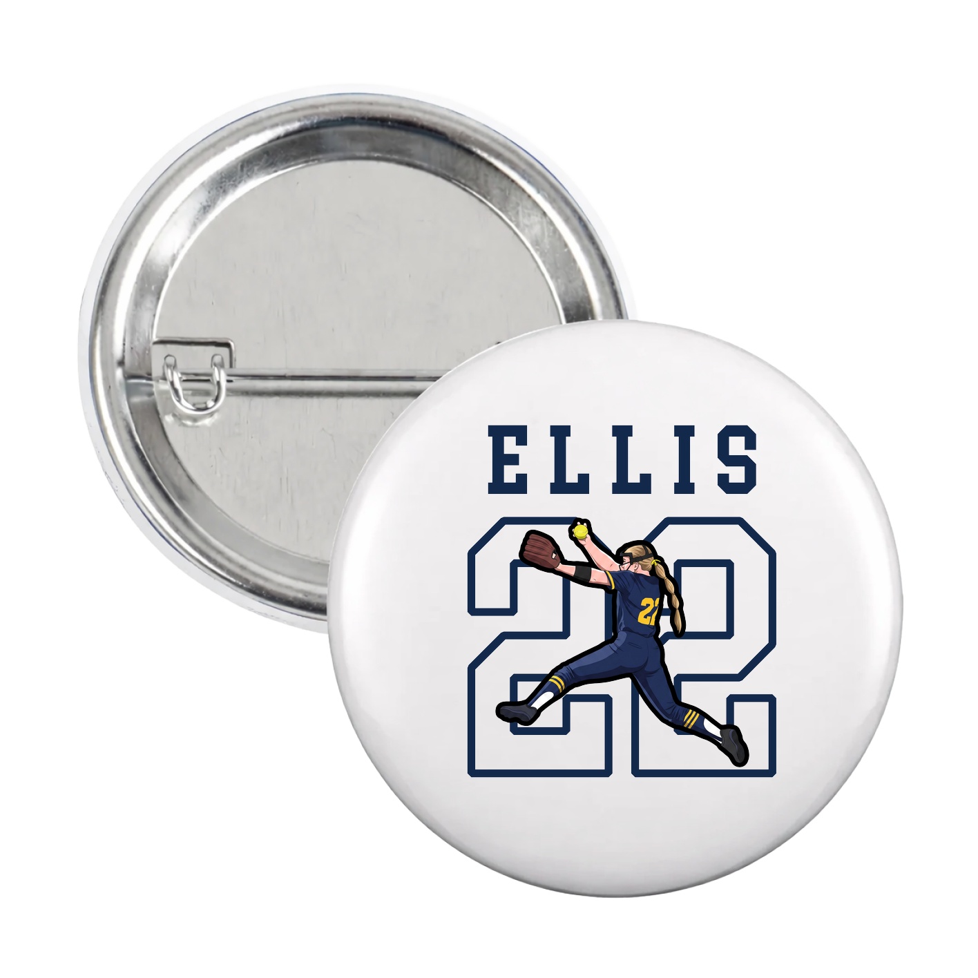 Game Day Button — Shirsey in White