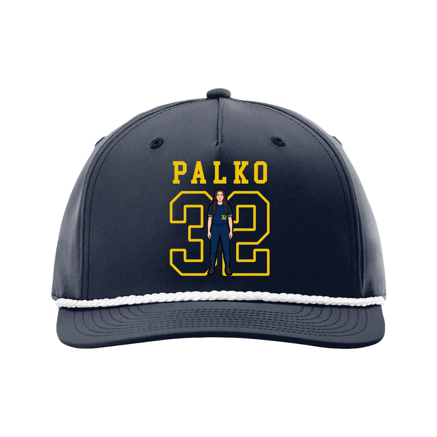 Five-Panel Classic Rope Cap — Shirsey in Navy