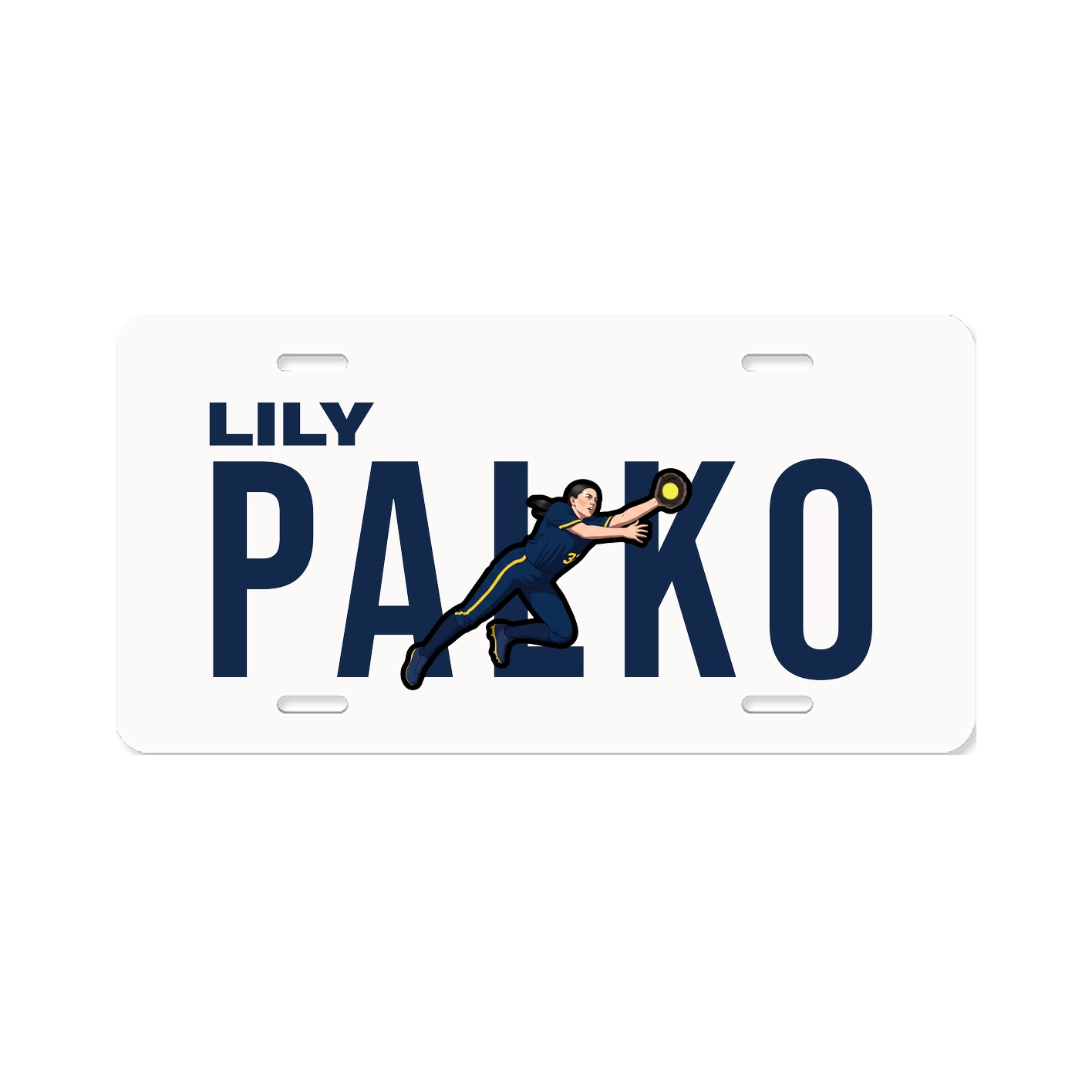 License Plate — Player Name in Classic