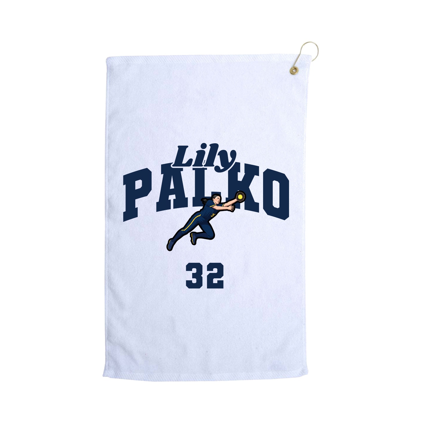 Golf Towel — Signature Arch in White