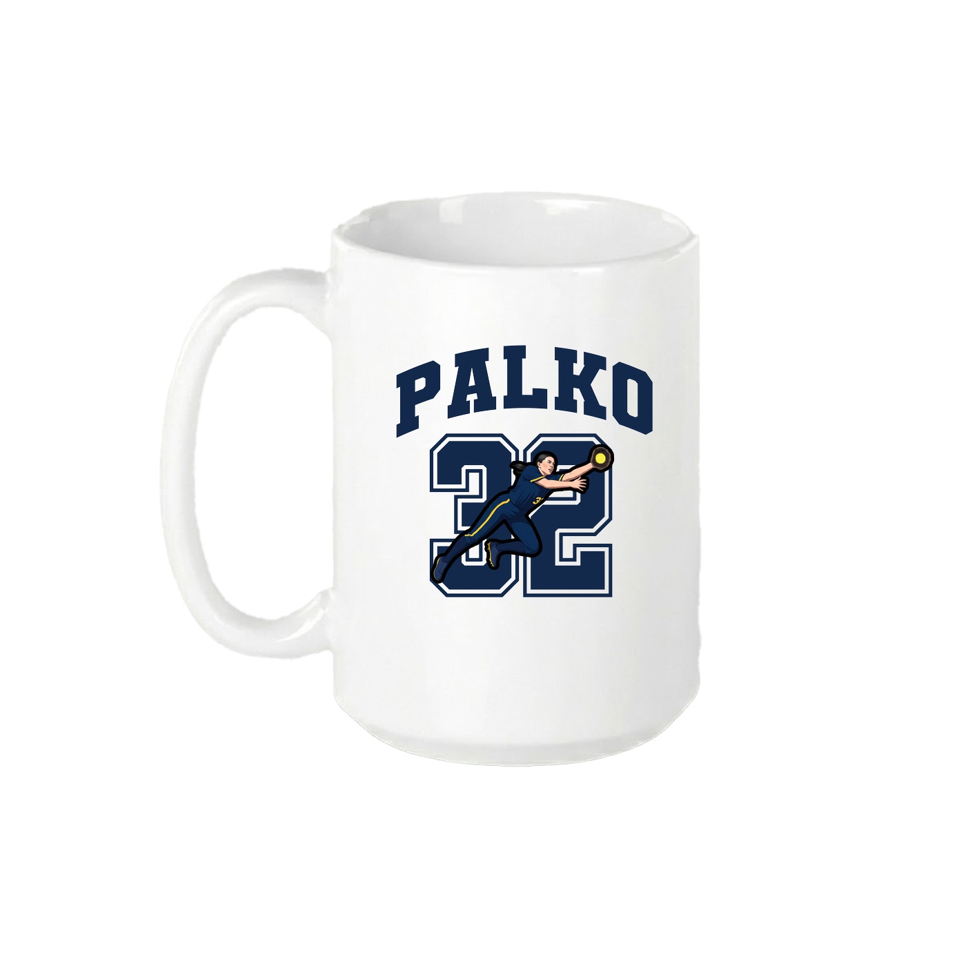 15oz Coffee Mug — Number in White