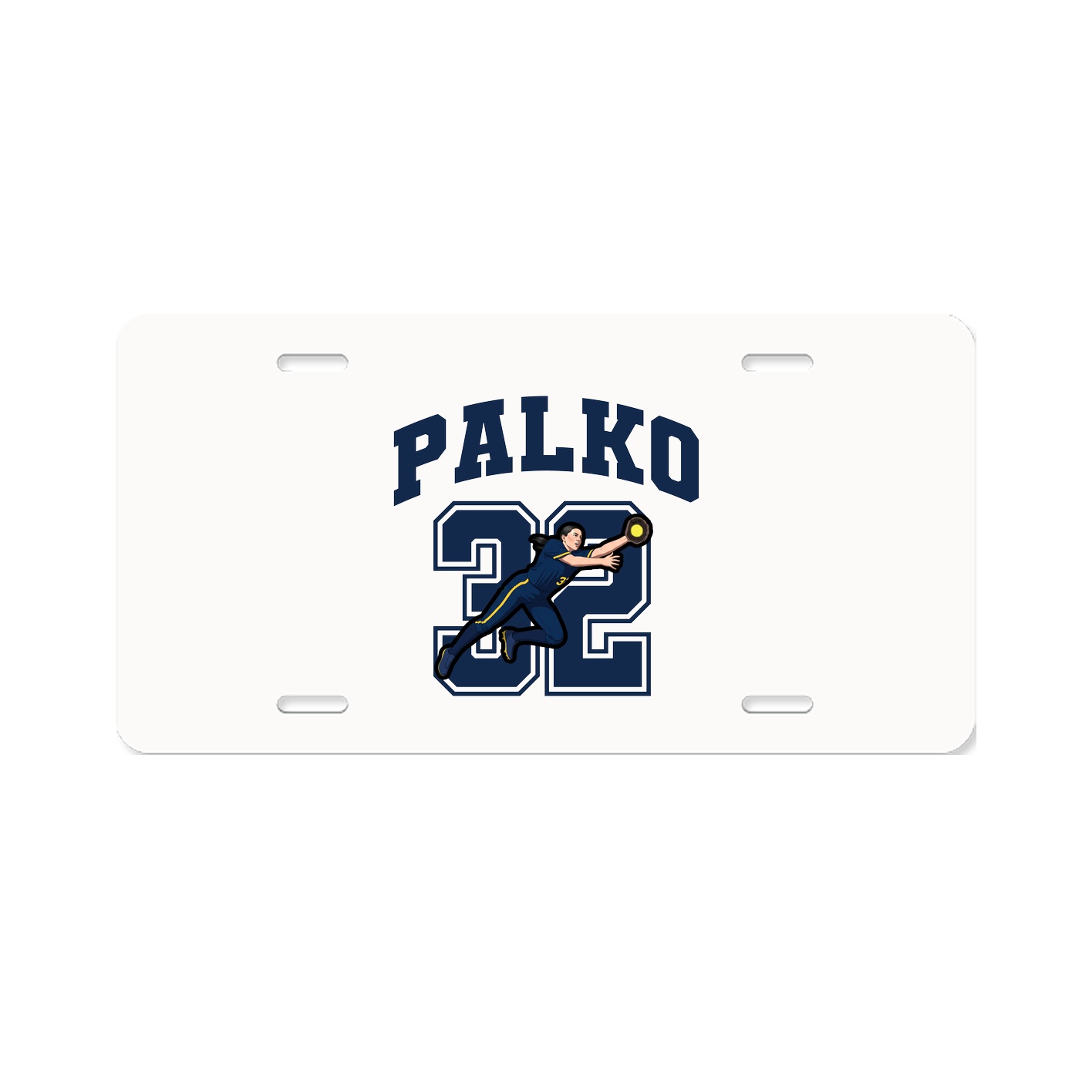 License Plate — Number in Classic