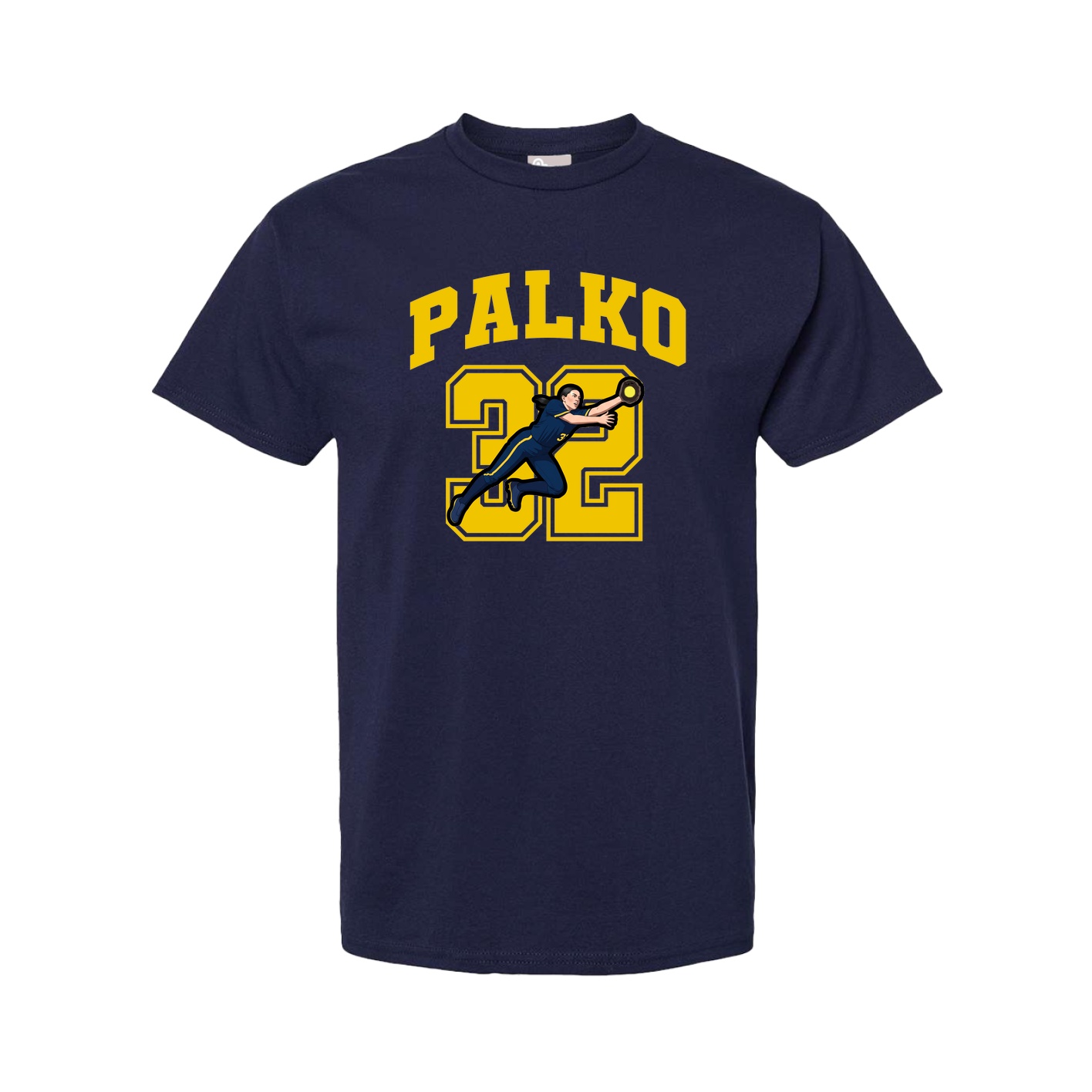 Youth Tee — Number in Navy