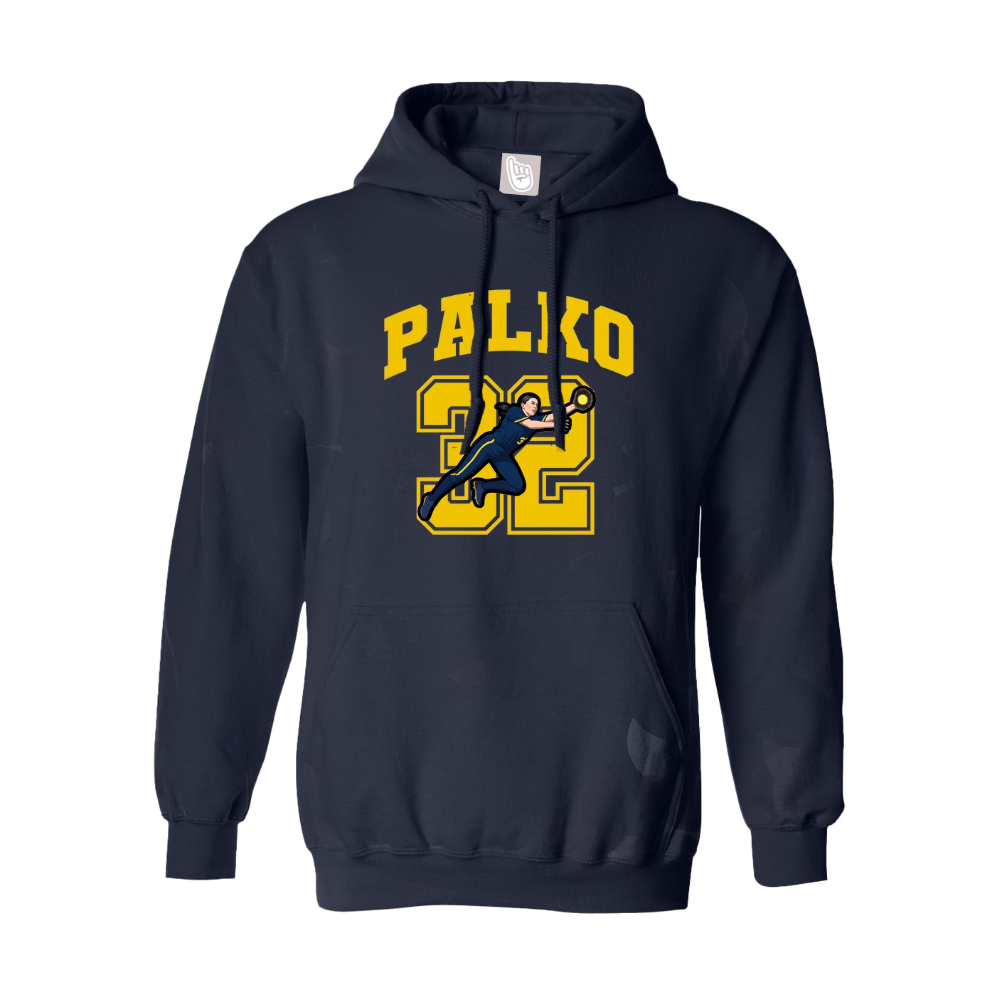 Youth Hoodie — Number in Navy