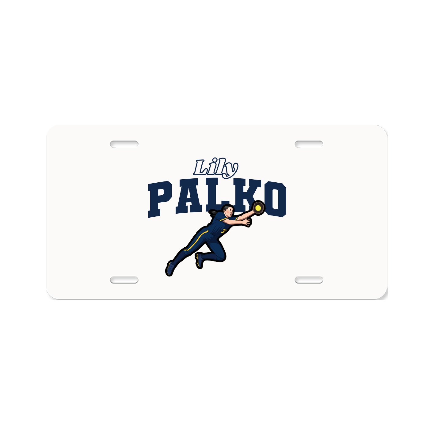 License Plate — Name Arch in Classic