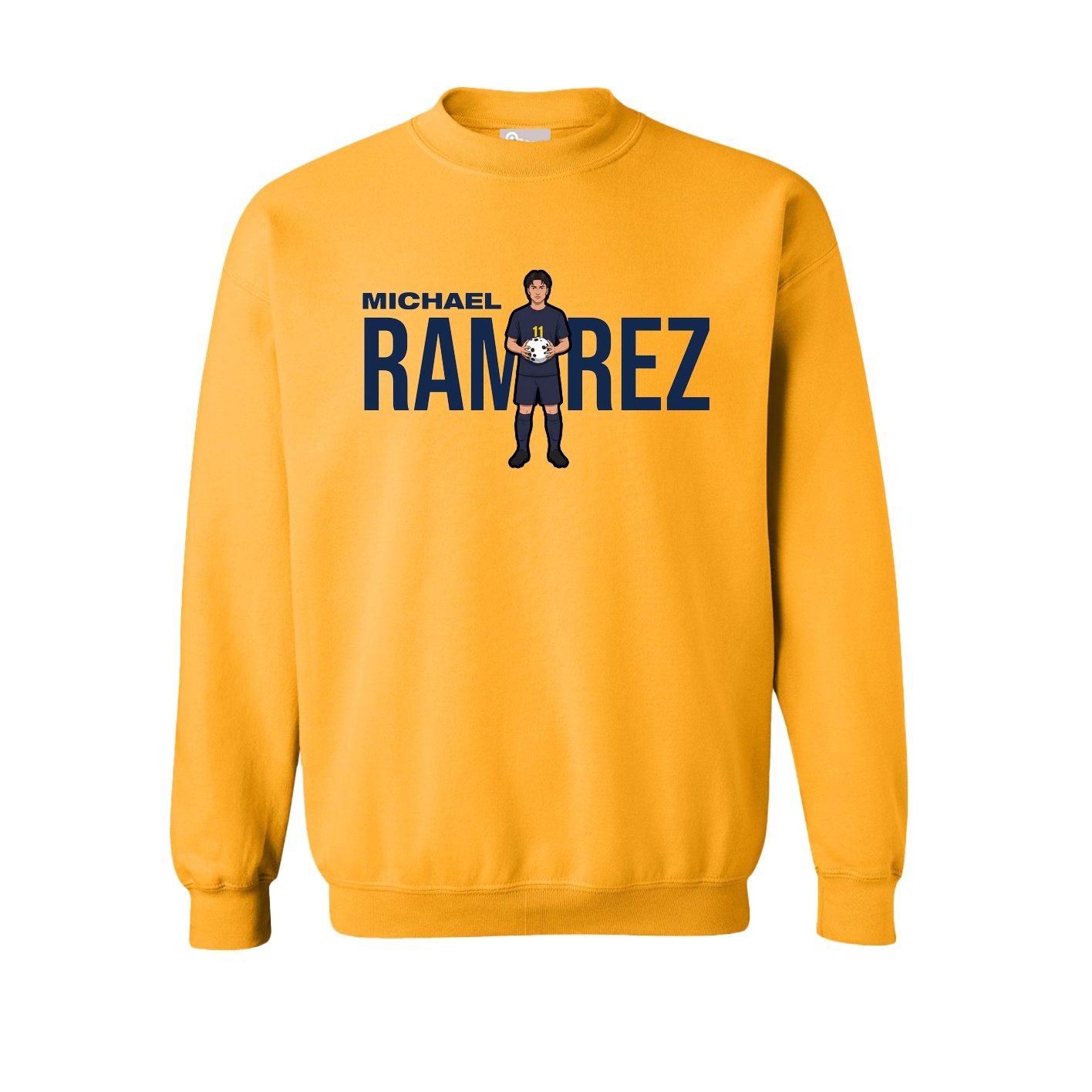 Fleece Crew — Player Name in Gold