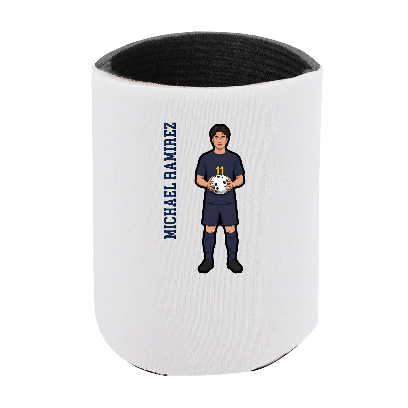 Can Holder — Name Vertical in White