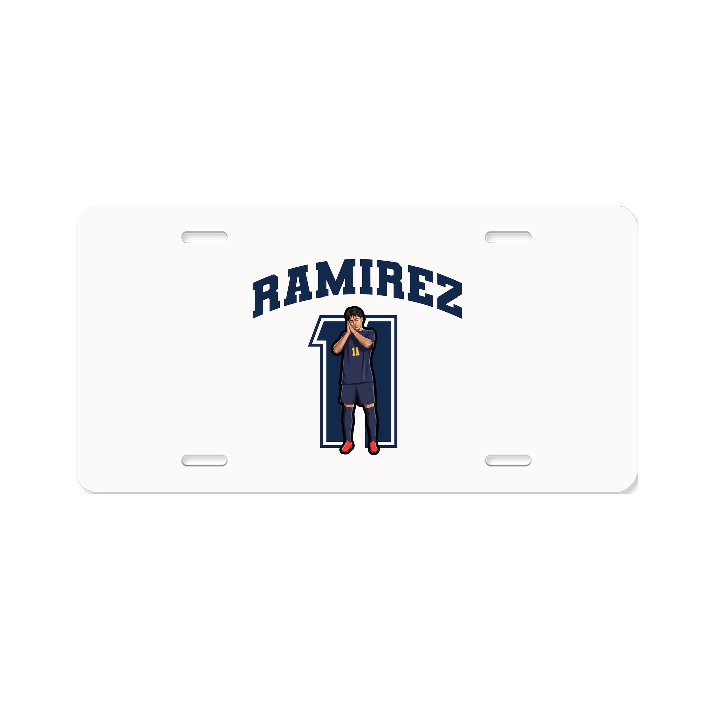License Plate — Number in Classic