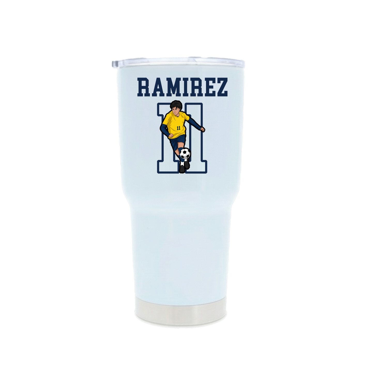 30oz Stainless Steel Tumbler — Shirsey in White