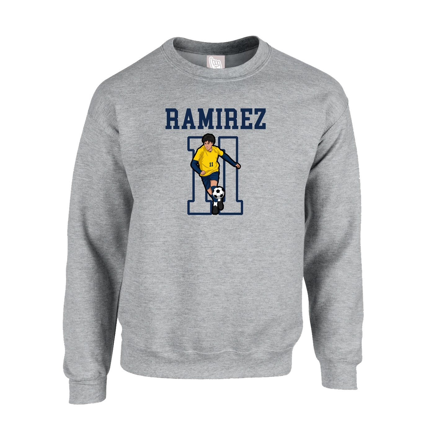 Fleece Crew — Shirsey in Grey