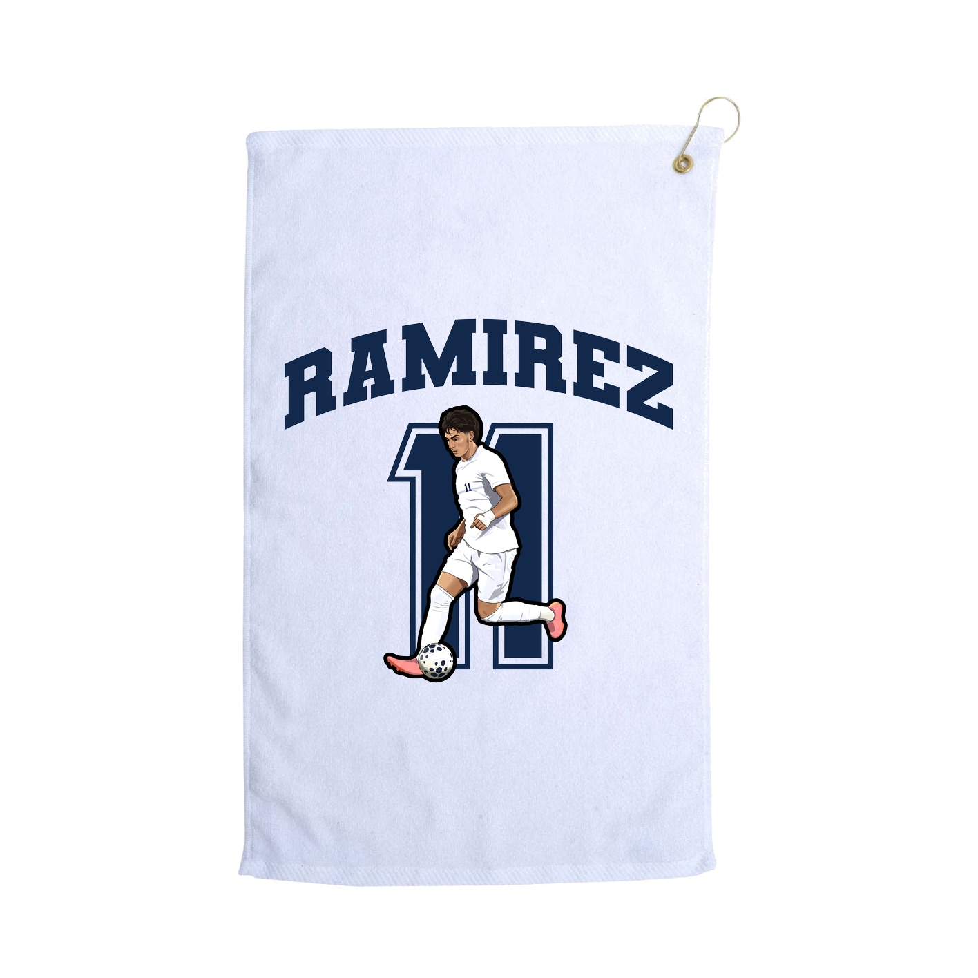 Golf Towel — Number in White