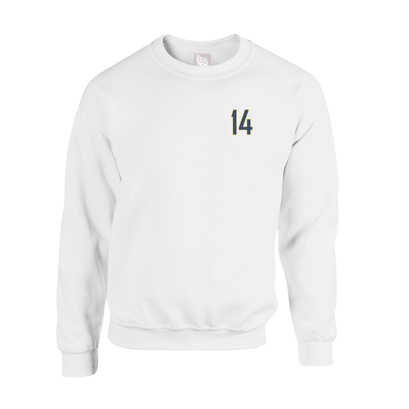 Fleece Crew — Front Shirsy in White