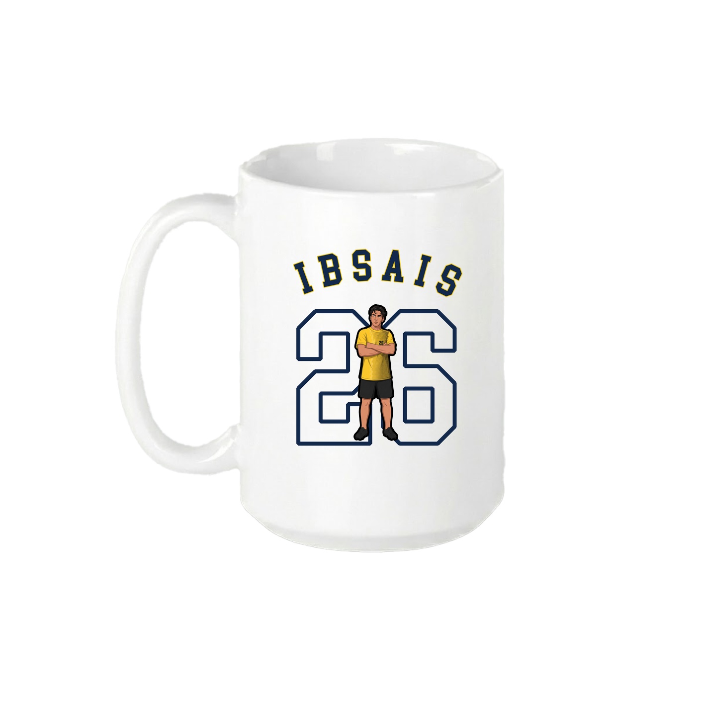 15oz Coffee Mug — Shirsey Arch in White