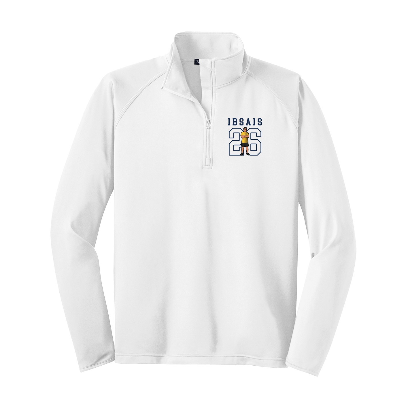 Q-Zip Pullover — Shirsey in White