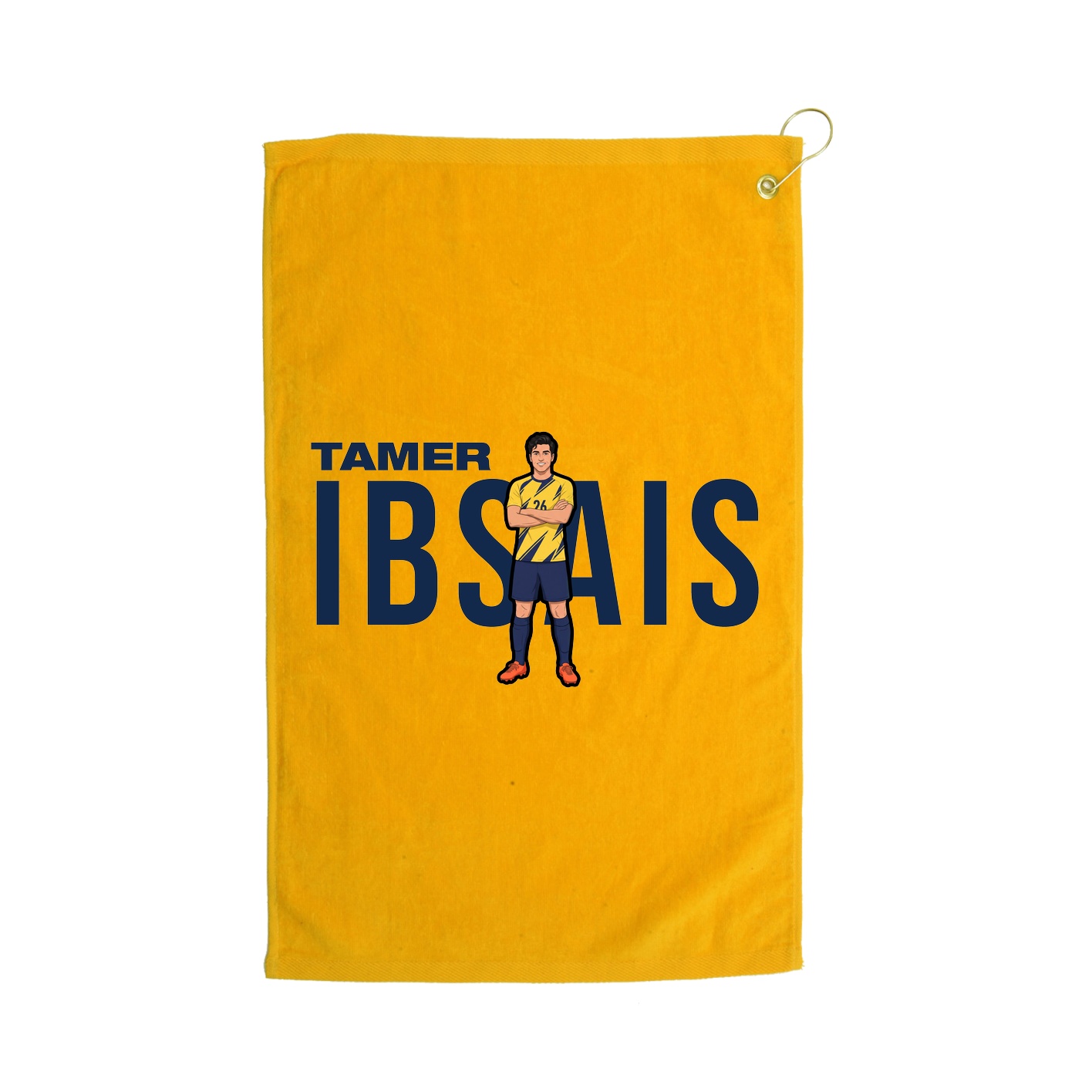 Golf Towel — Player Name in Gold