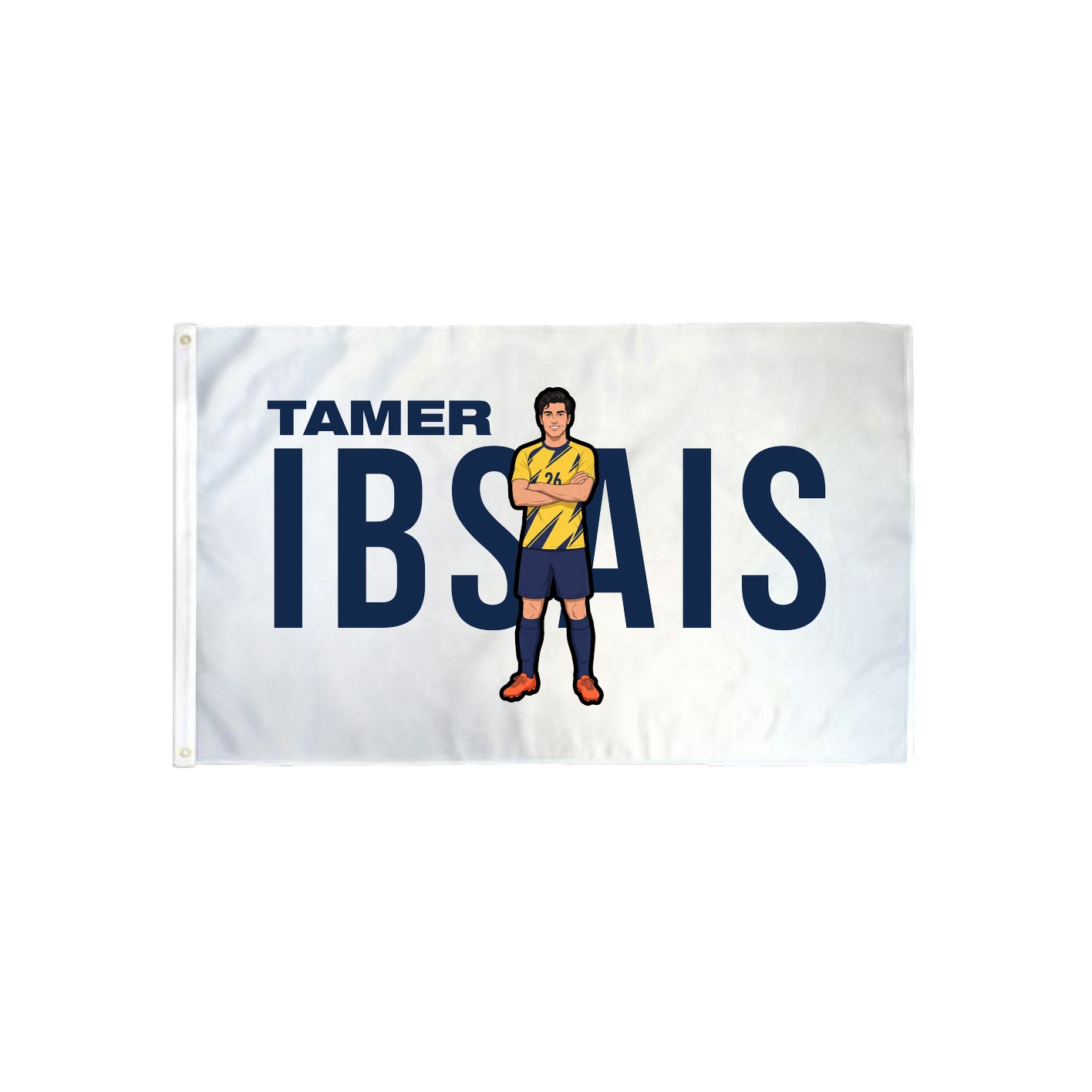 3x5 Flag — Player Name in Classic