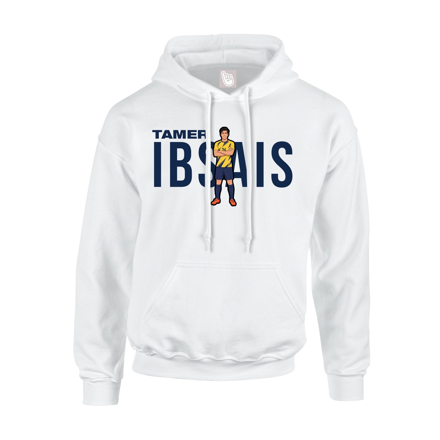 Youth Hoodie — Player Name in White