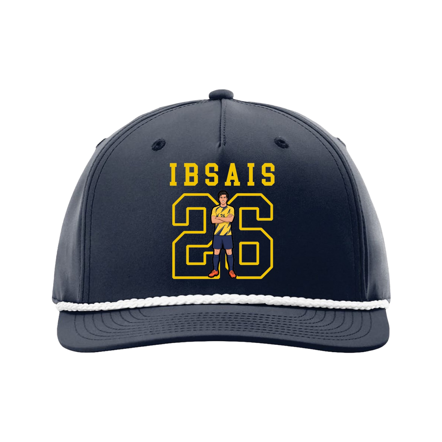 Five-Panel Classic Rope Cap — Shirsey in Navy
