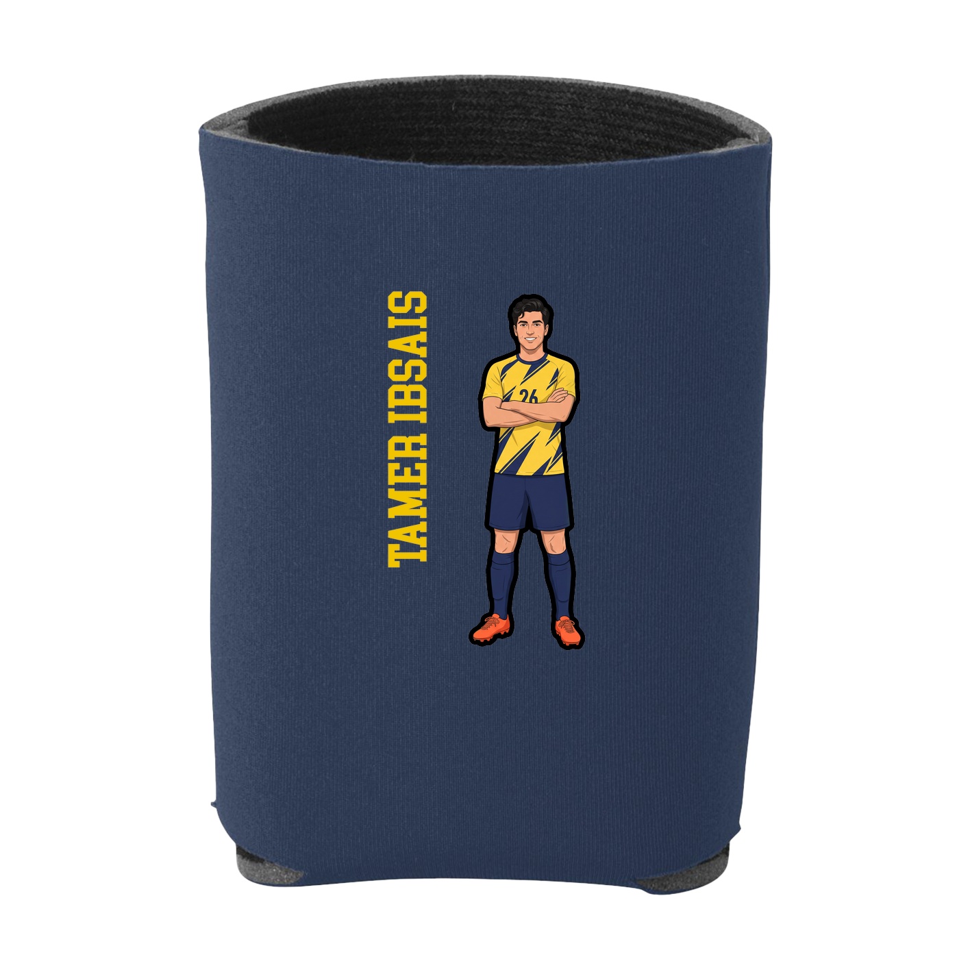 Can Holder — Name Vertical in Navy