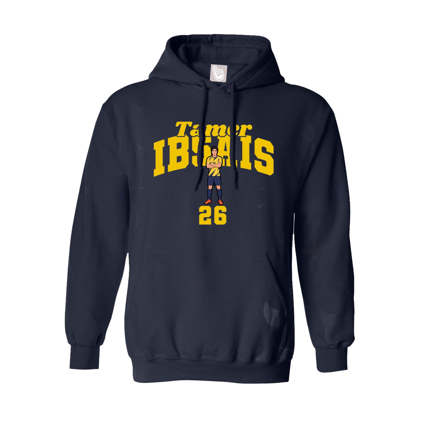 Youth Hoodie — Signature Arch in Navy