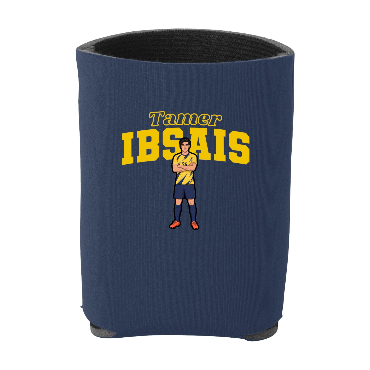 Can Holder — Name Arch in Navy