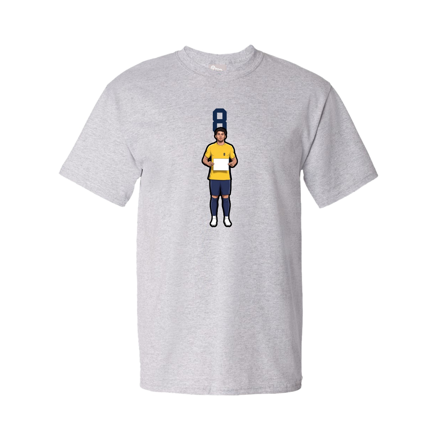Tee — Number Top in Grey