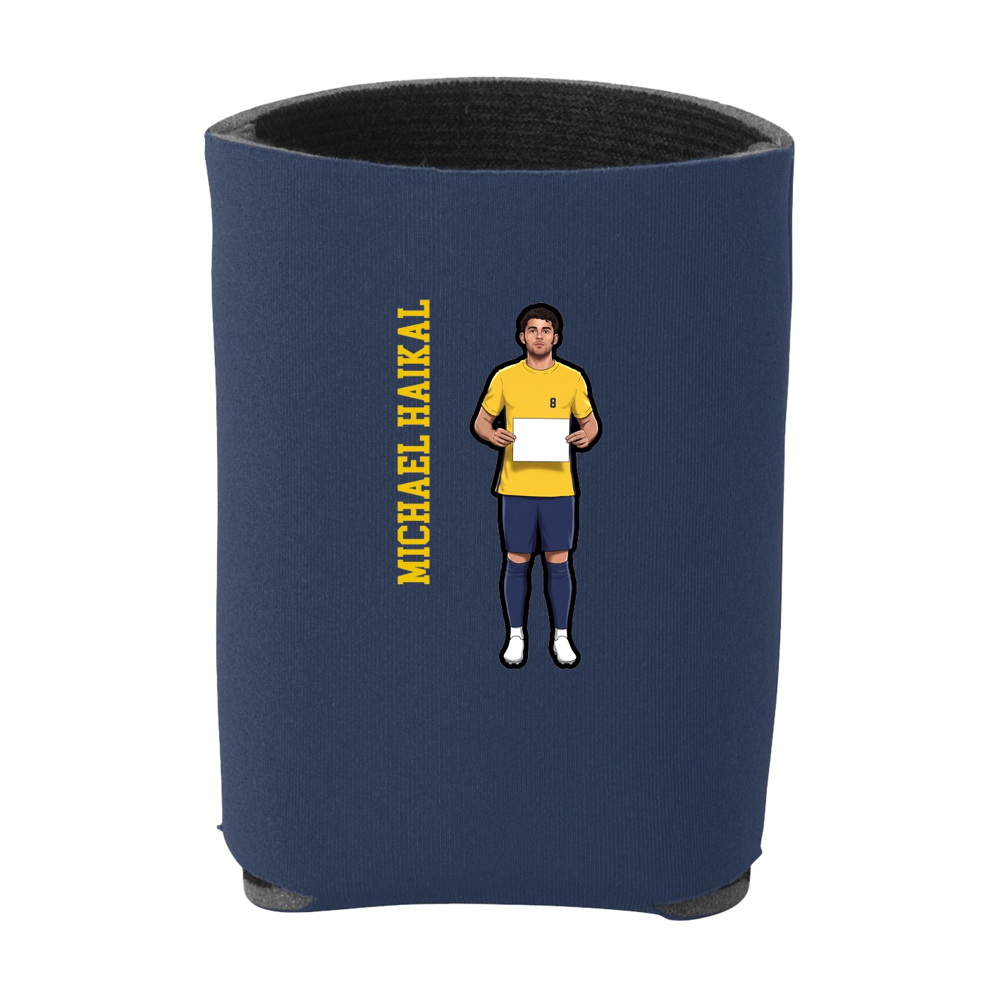Can Holder — Name Vertical in Navy