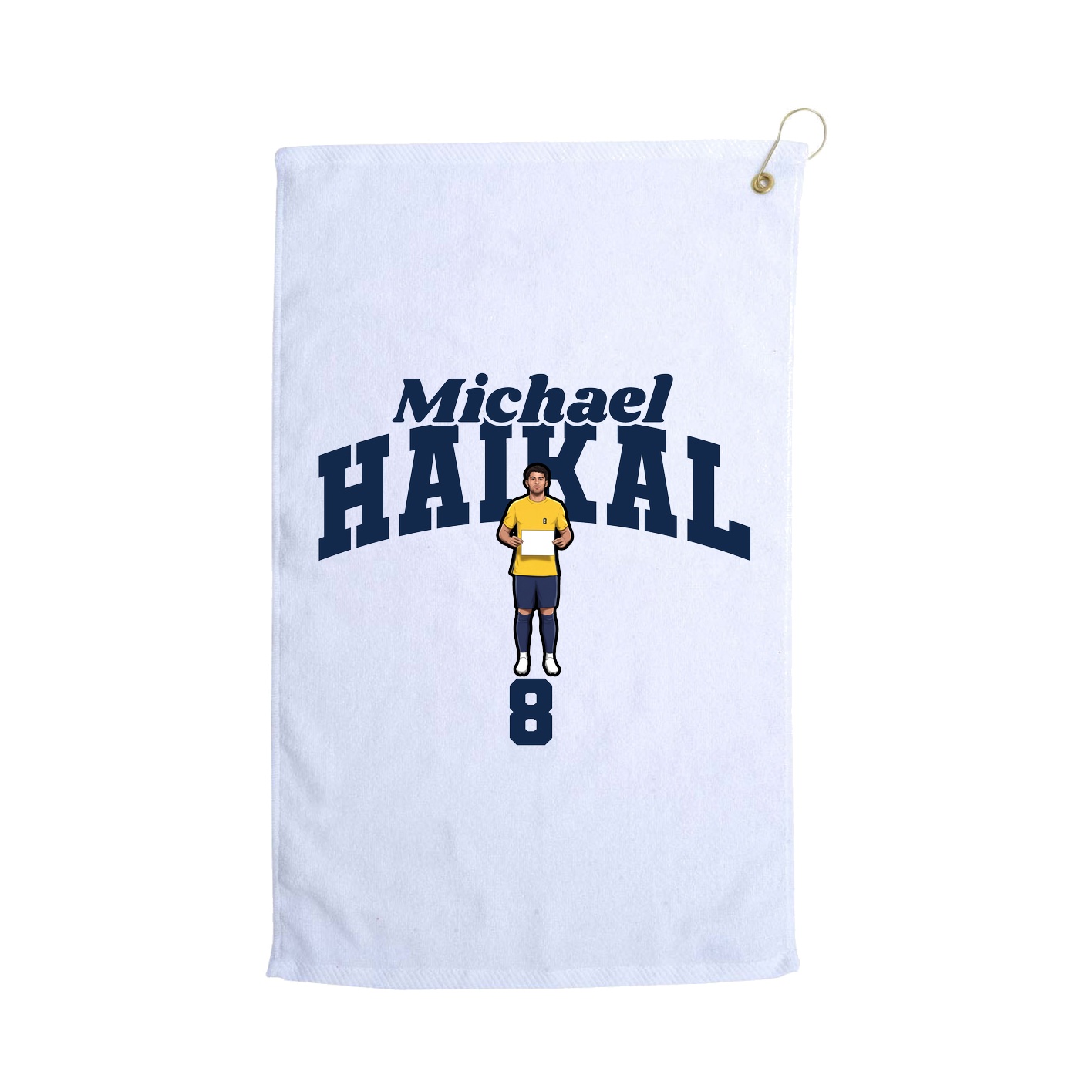 Golf Towel — Signature Arch in White