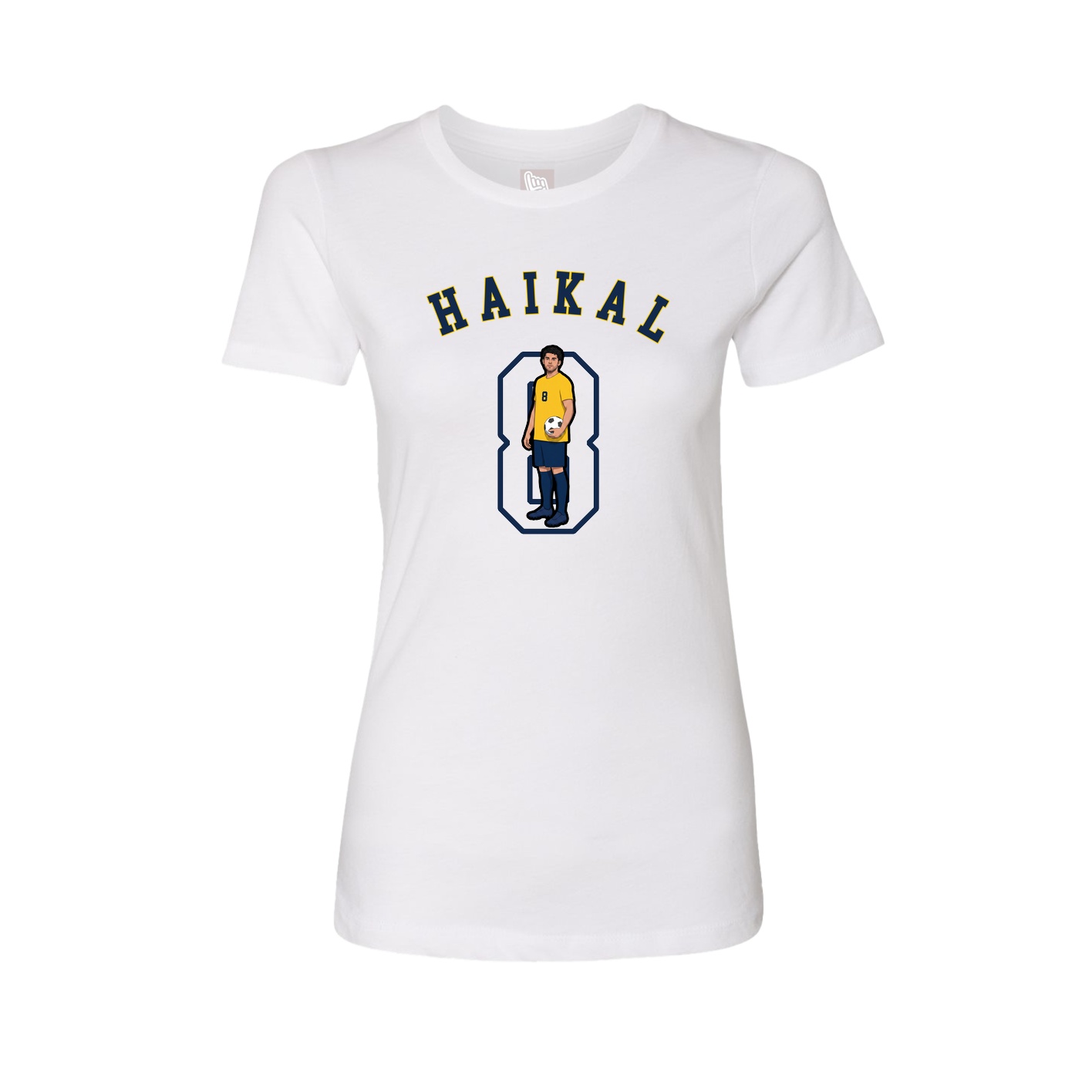 Fitted Women's Tee — Shirsey Arch in White