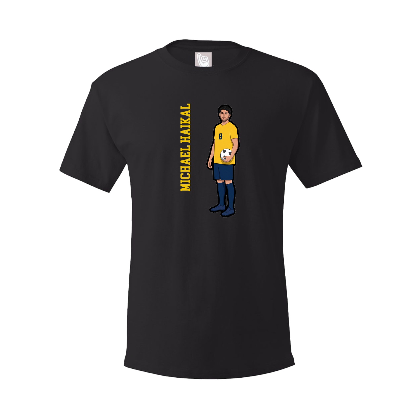 Tee — Name Vertical in Black