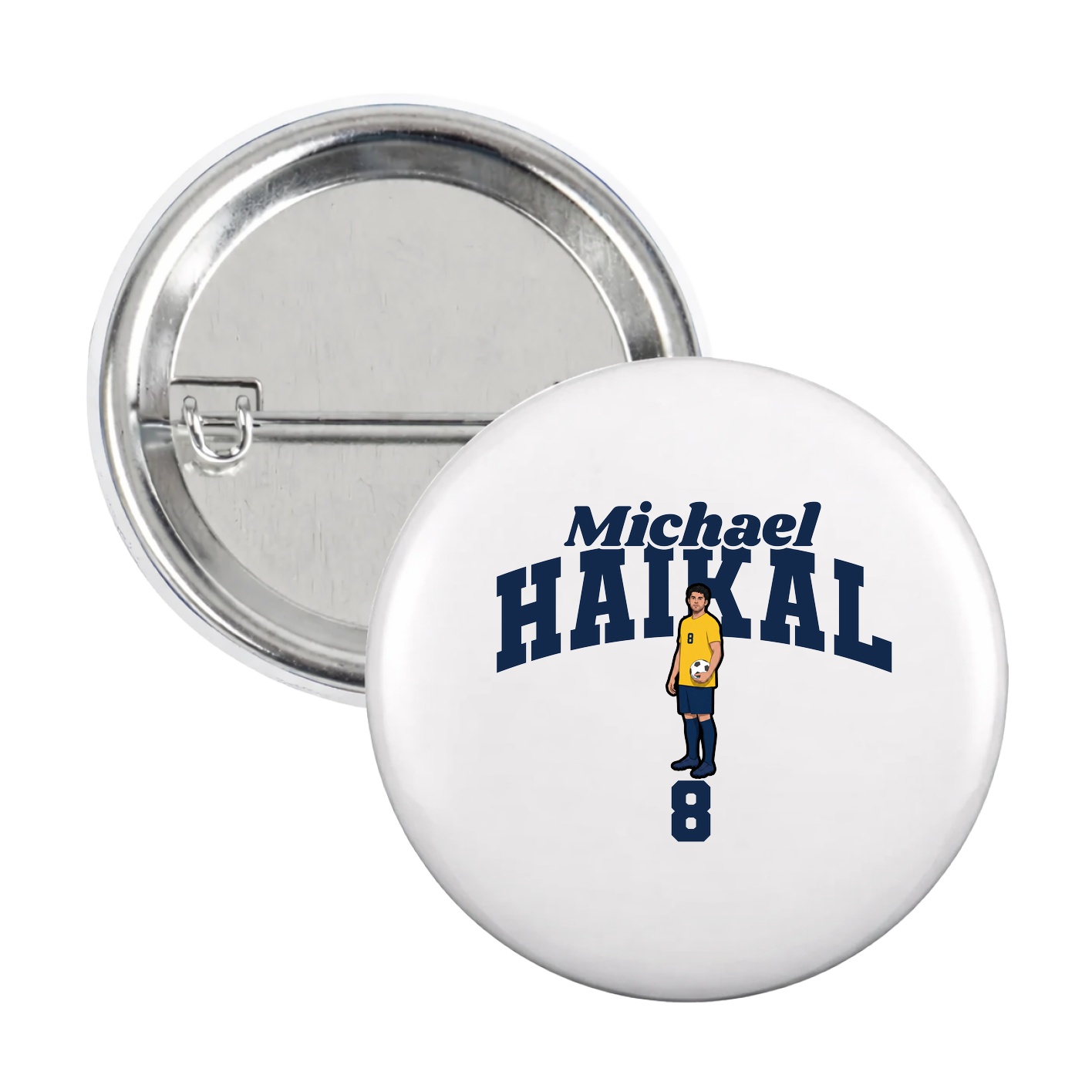Game Day Button — Signature Arch in White