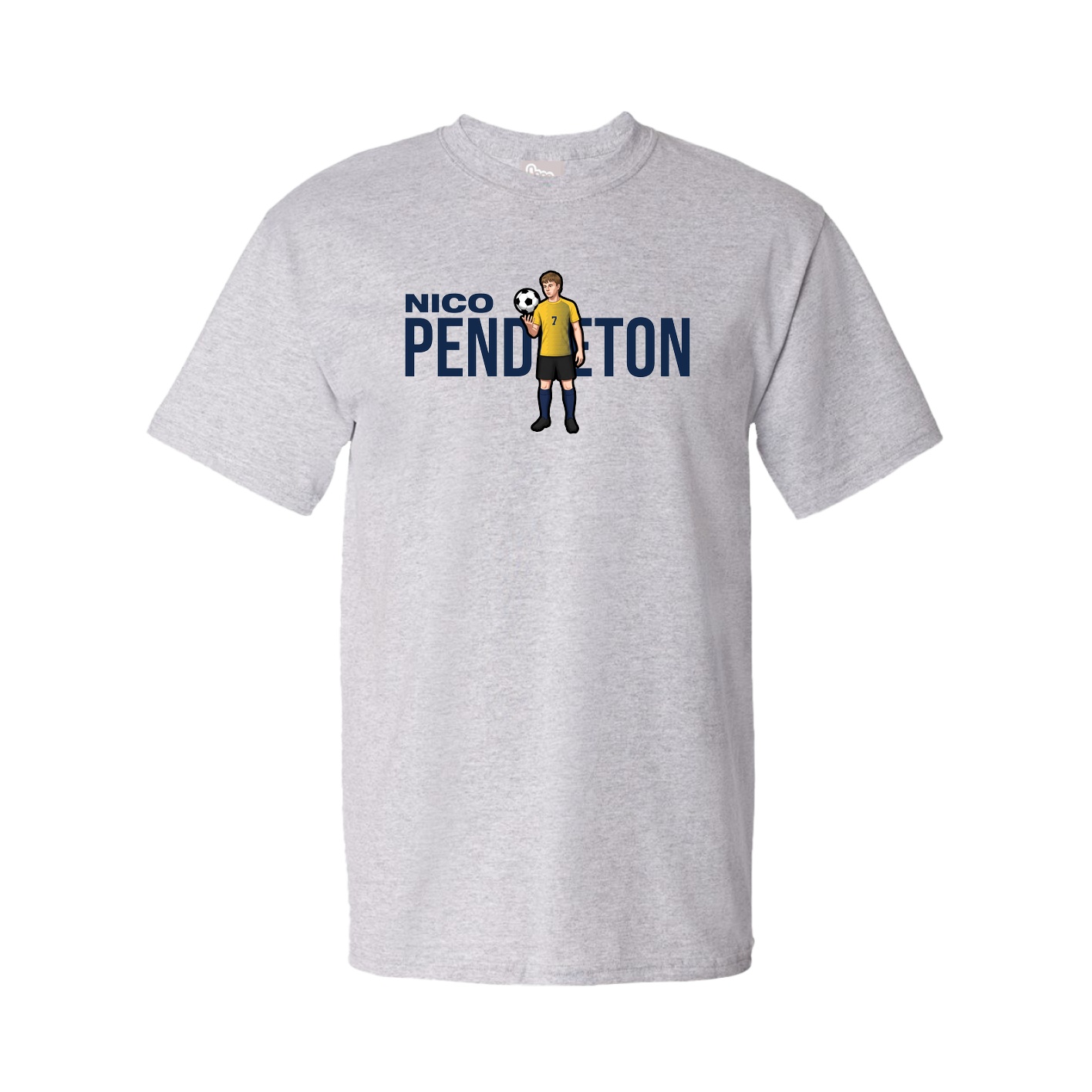Youth Tee — Player Name in Grey