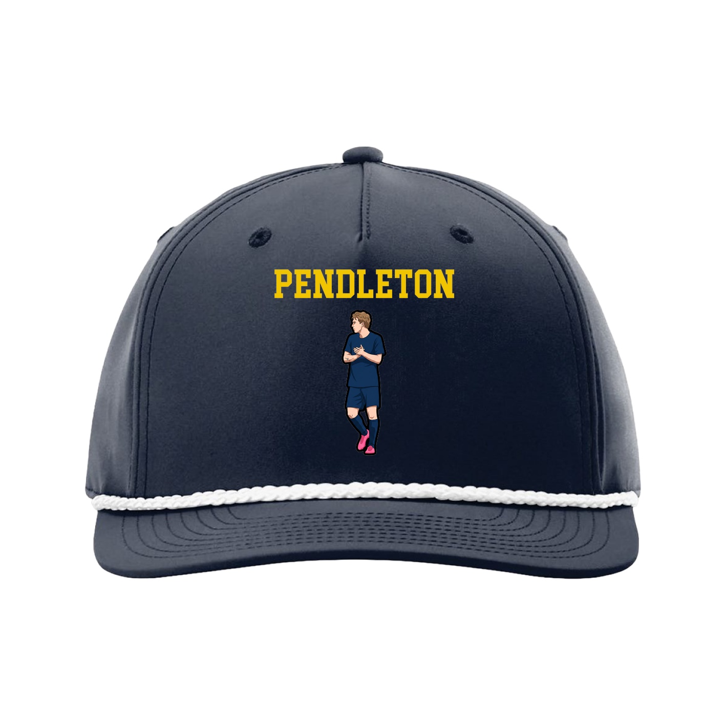 Five-Panel Classic Rope Cap — Shirsey in Navy