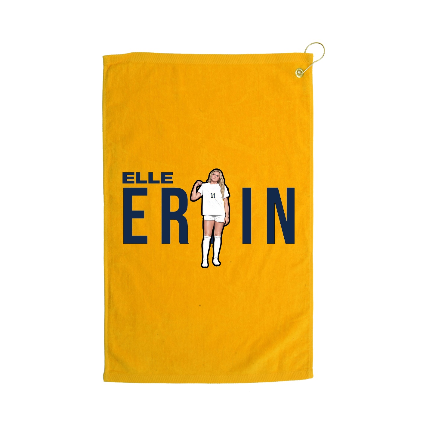 Golf Towel — Player Name in Gold