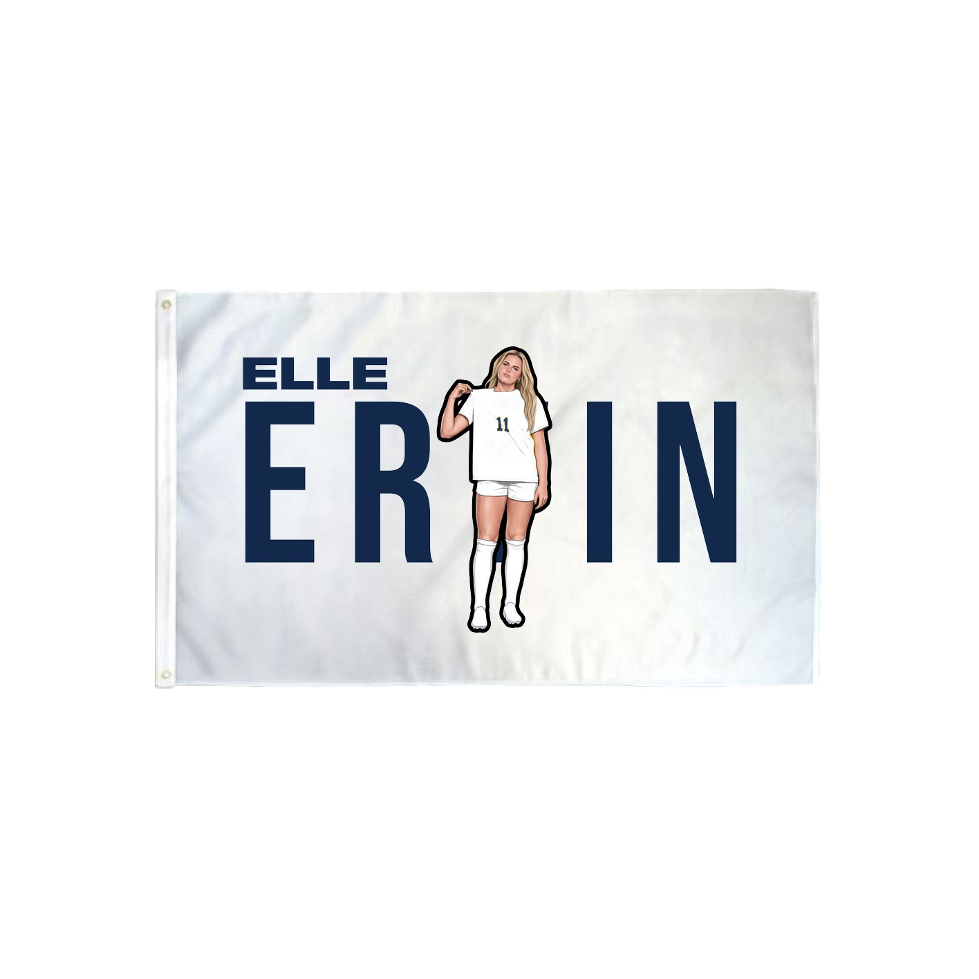 3x5 Flag — Player Name in Classic