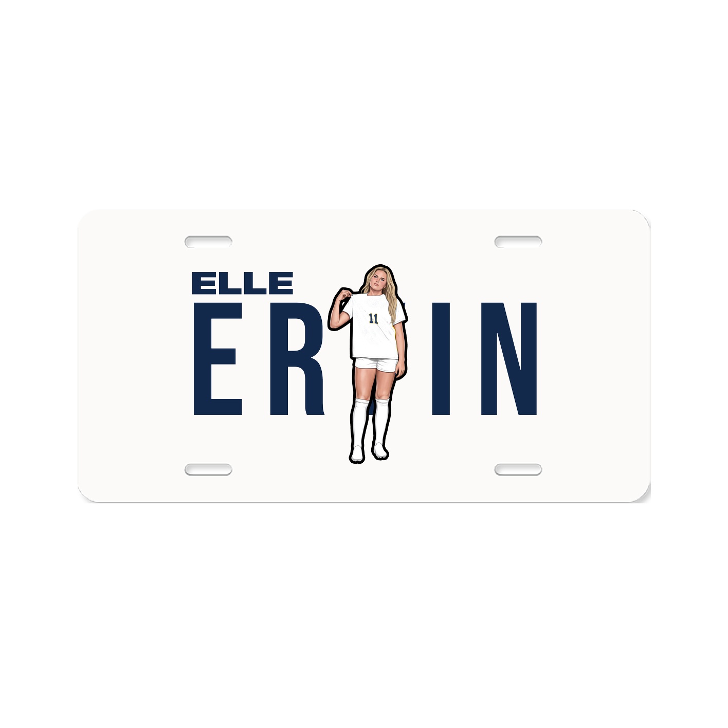 License Plate — Player Name in Classic