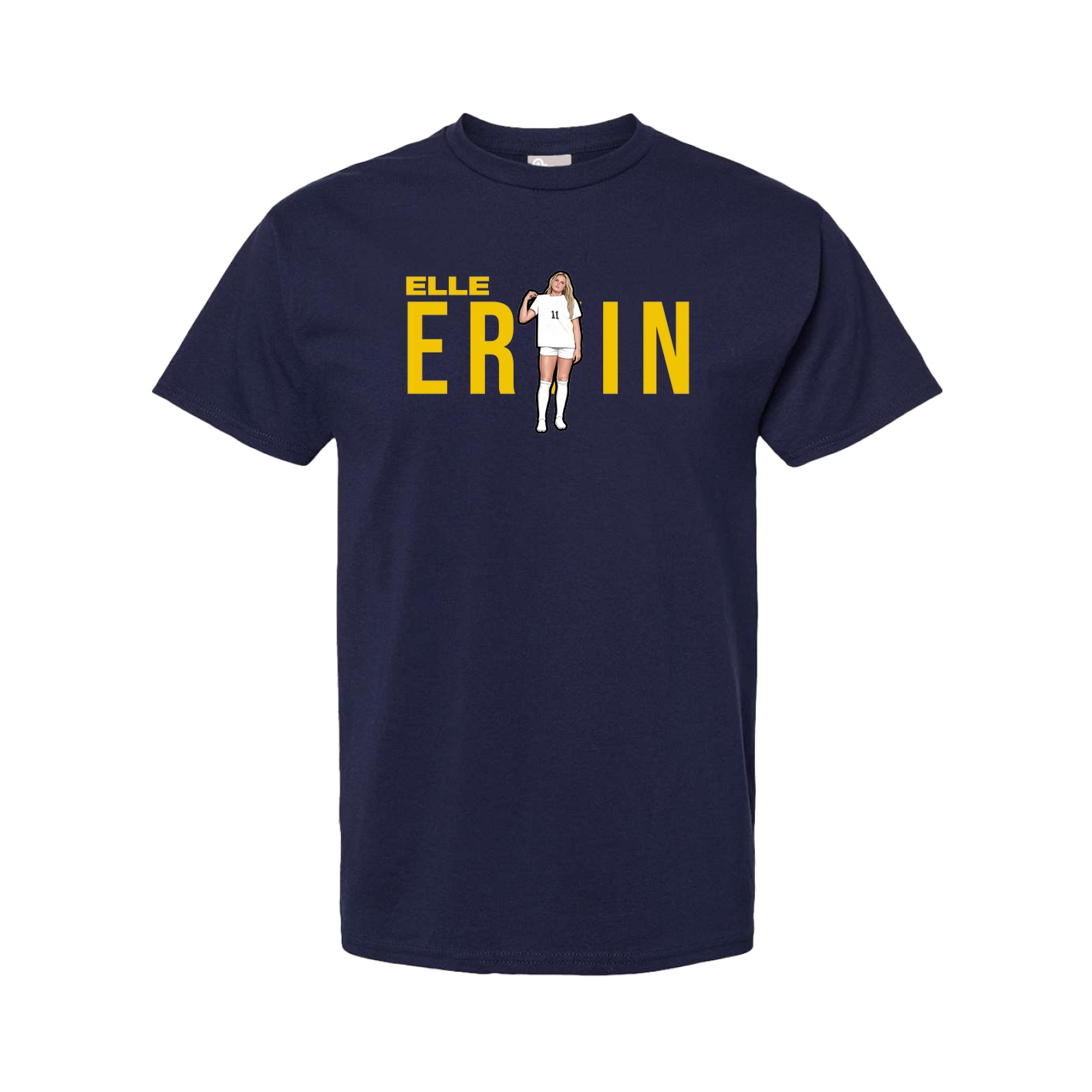 Youth Tee — Player Name in Navy